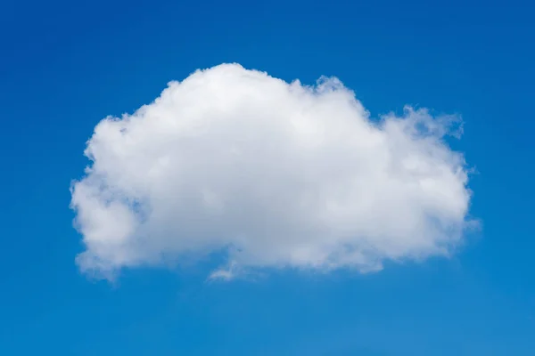 Single nature white cloud on blue sky background in daytime — Stock Photo, Image
