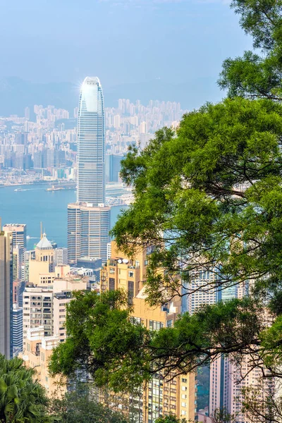 香港のダウンタウン有名な都市の景観ビュー — ストック写真