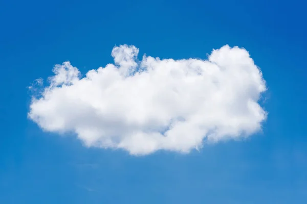 Single nature white cloud on blue sky background in daytime, — Stock Photo, Image