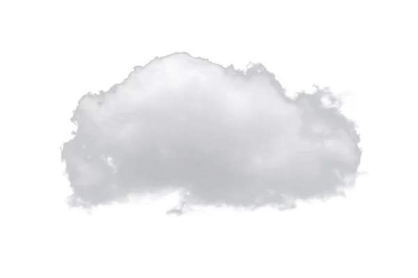 Nature single white cloud isolated on white background. — Stock Photo, Image