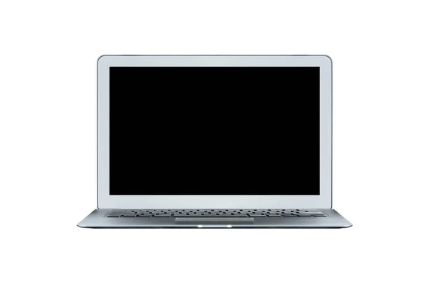 Έξυπνη σύγχρονου φορητού υπολογιστή με κενή οθόνη που απομονώνονται σε λευκό φόντο. — Φωτογραφία Αρχείου