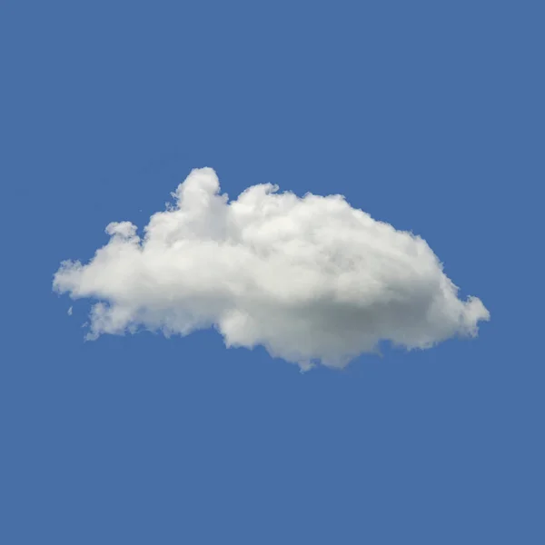 Beautiful Minimal Single Nature White Cloud Clear Blue Sky Background — Stock Photo, Image