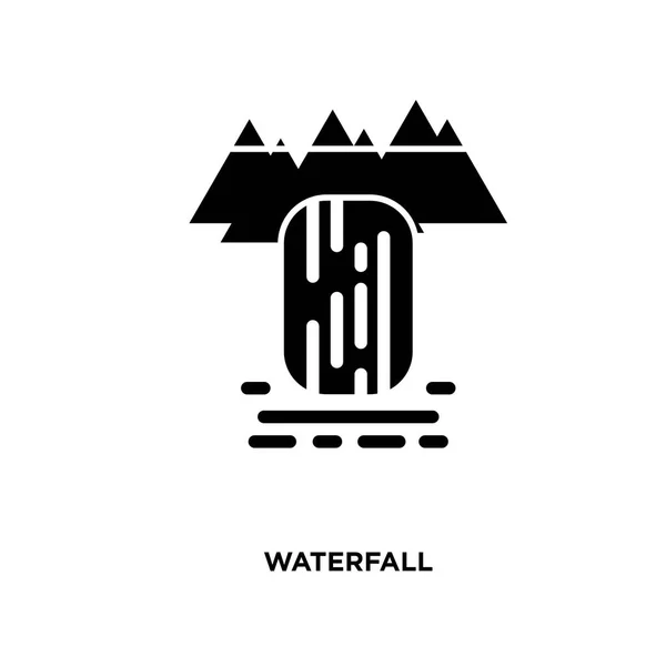 Icono de la cascada aislado sobre fondo blanco para su web, móvil — Vector de stock