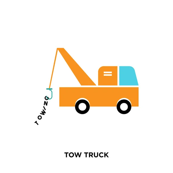 Tow truck icon isolated on white background for your web, mobile — Stock Vector
