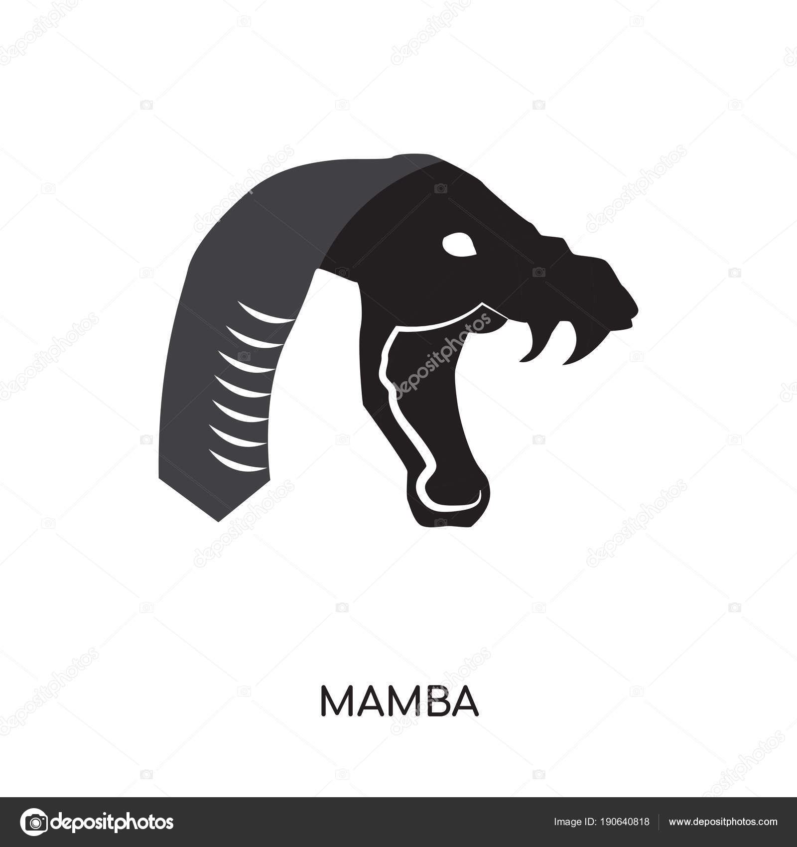 Логотип Mamba Изолирован На Белом Фоне Для Вашего Веб, Мобильного.