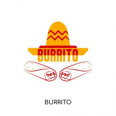 web, mobil için beyaz arka plan üzerinde izole börek logosu bir