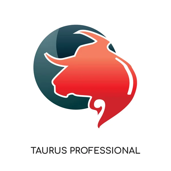 Taurus profesionální logo izolovaných na bílém pozadí pro vaše w — Stockový vektor