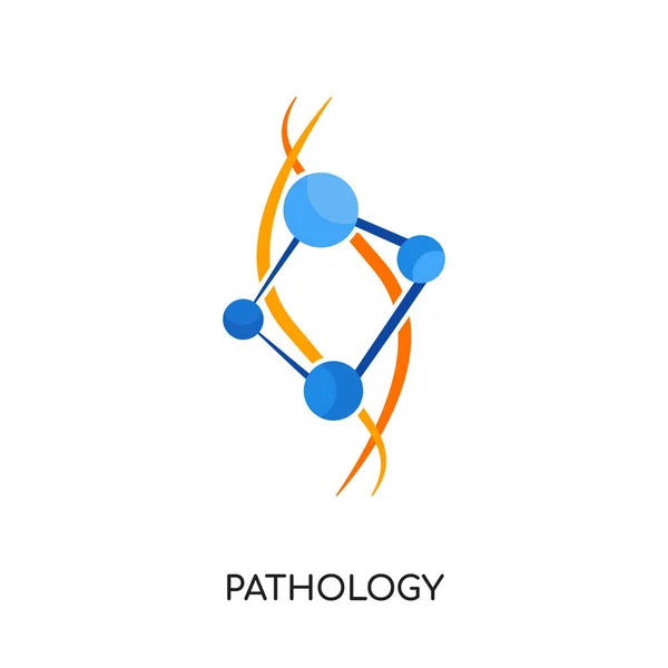 Logo de patología aislado sobre fondo blanco para su web, móvil — Vector de stock