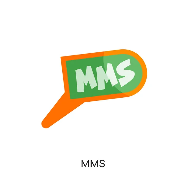 Logotipo mms isolado no fundo branco para a sua web, móvel e um — Vetor de Stock