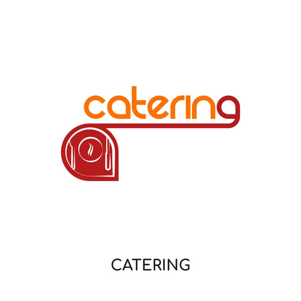 Catering logo image isolated on white background for your web, m — Stock Vector