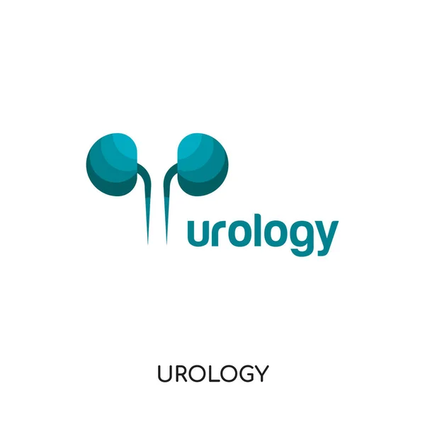 Logotipo de urología aislado sobre fondo blanco para su web, móvil a — Archivo Imágenes Vectoriales