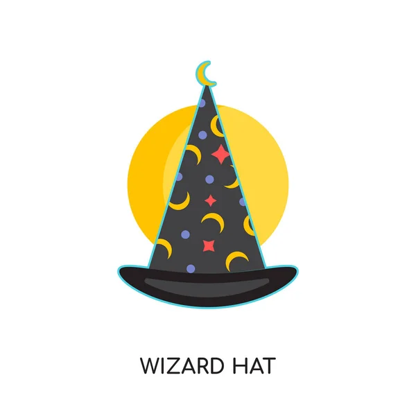 Wizard hat logo isolated on white background for your web, mobil — Stock Vector