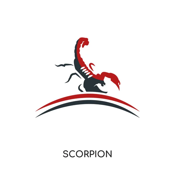 Scorpion logo geïsoleerd op een witte achtergrond voor uw web, mobiele — Stockvector