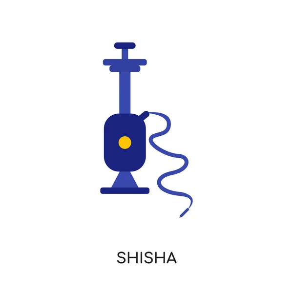 Логотип shisha изолирован на белом фоне для вашего веб-, мобильного и — стоковый вектор