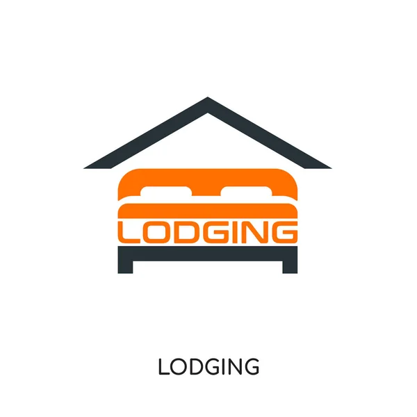Alojamento logotipo isolado no fundo branco para a sua web, móvel a — Vetor de Stock