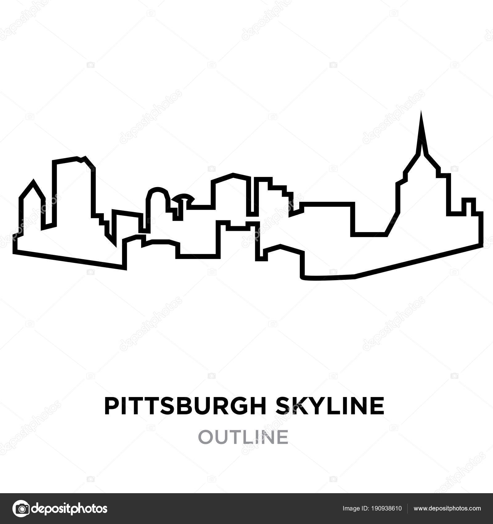 117 Pittsburgh Skyline Silhouette Vector Images Free Royalty Free Pittsburgh Skyline Silhouette Vectors Depositphotos