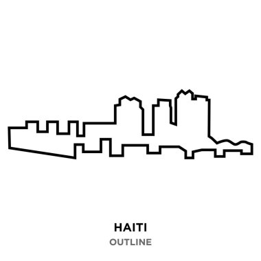 Haiti Anahat Beyaz arka plan üzerinde
