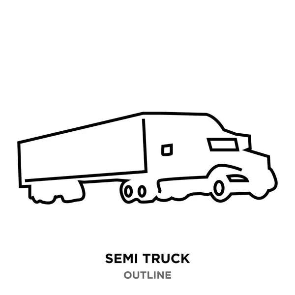 Free Free 272 Outline Semi Truck Svg SVG PNG EPS DXF File