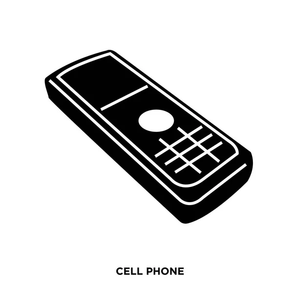 Images de silhouette de téléphone portable sur fond blanc, en noir à l'ancienne, clavier — Image vectorielle