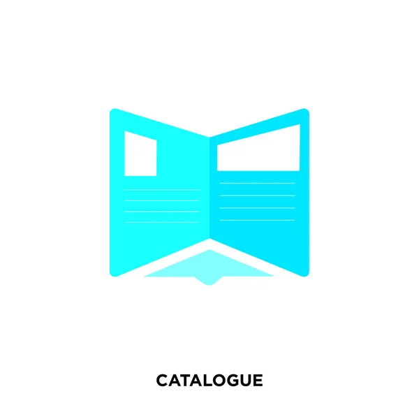 Icône du catalogue sur fond blanc, en bleu, illustration d'icône vectorielle — Image vectorielle