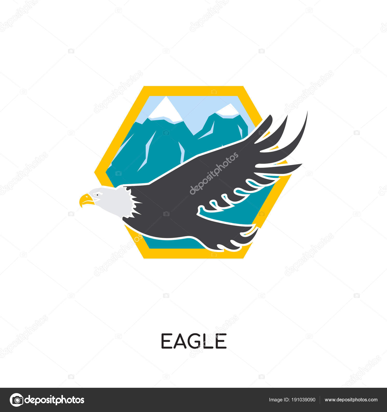 Eagle Logo Png Isolated On White Background For Your Web Mobile