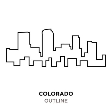 Colorado Anahat Beyaz arka plan üzerinde