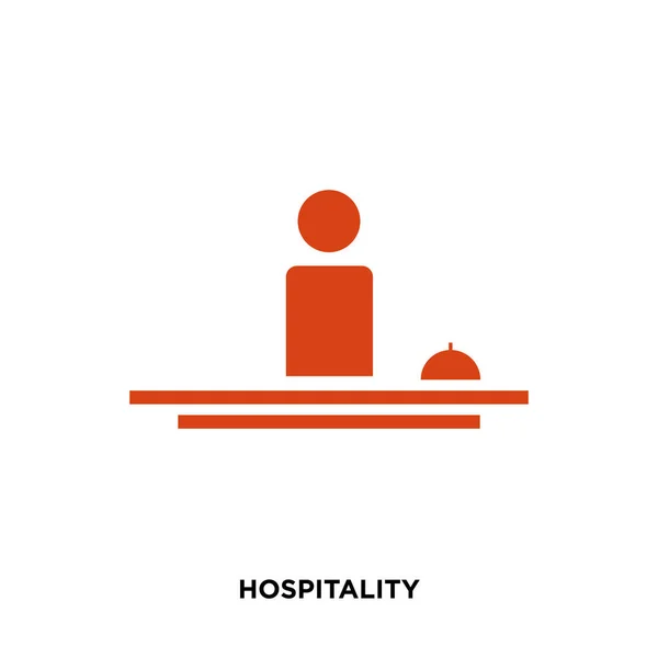 Ícone de hospitalidade isolado no fundo branco para o seu design web, móvel e aplicativo — Vetor de Stock