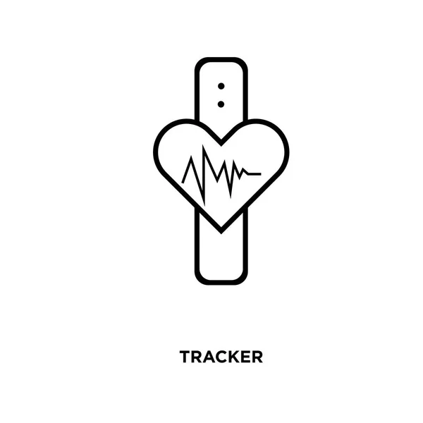 Tracker-Symbol isoliert auf weißem Hintergrund für Ihr Web-, Mobil- und App-Design — Stockvektor