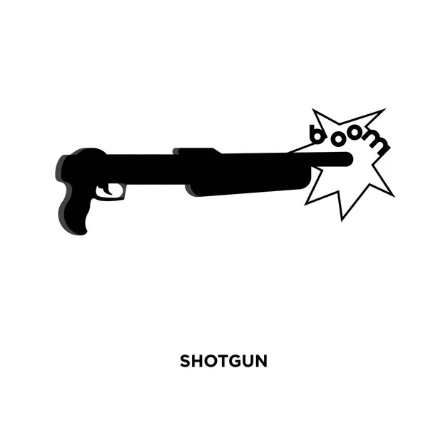 Shotgun ikonen isolerad på vit bakgrund för din webb-, mobil- och app design — Stock vektor