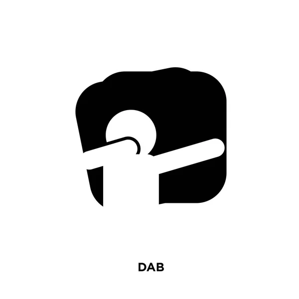 Dab icon isolated on white background for your web, mobile and app design — Stock Vector