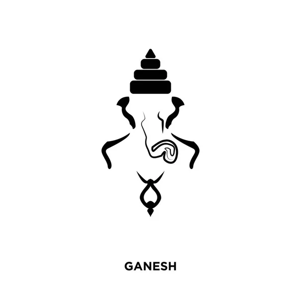 Ganesh-Symbol isoliert auf weißem Hintergrund für Ihr Web-, Mobil- und App-Design — Stockvektor