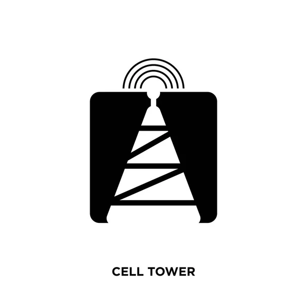 Cell tower icon isolated on white background for your web, mobile and app design — Stock Vector