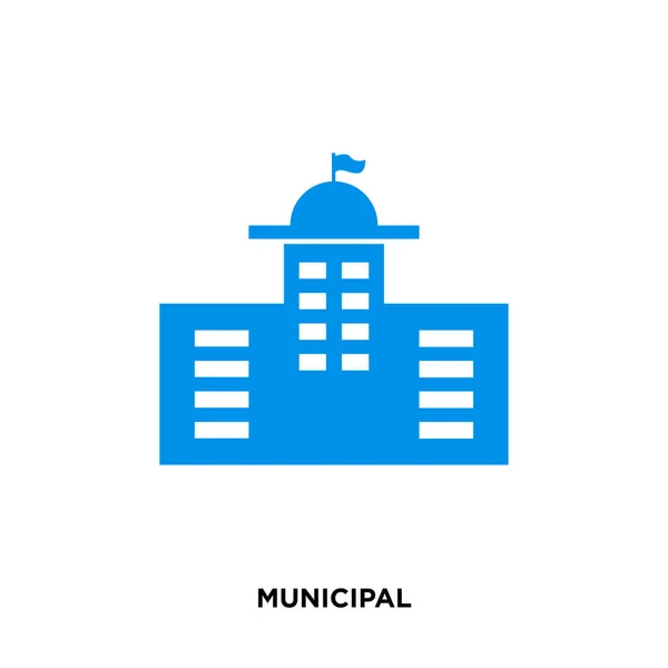 Ícone municipal isolado em fundo branco para o seu design web, móvel e aplicativo —  Vetores de Stock