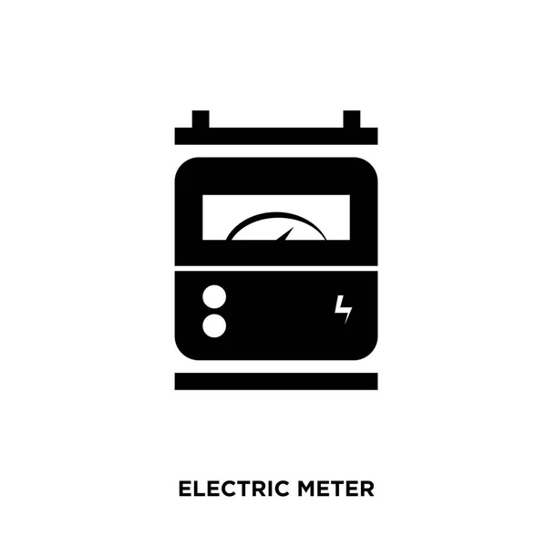 Ícone medidor elétrico isolado no fundo branco para o seu design web, móvel e aplicativo — Vetor de Stock