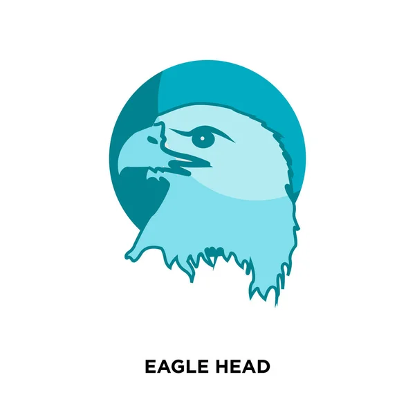 Icône tête d'aigle isolée sur fond blanc pour votre toile, mobil — Image vectorielle