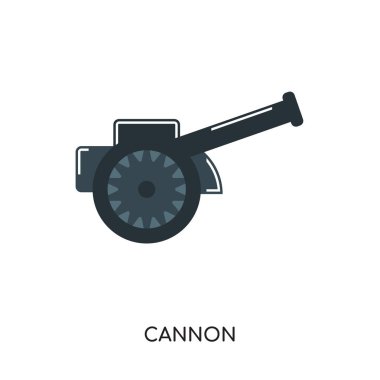 web, mobil için beyaz arka plan üzerinde izole logo savaş topu bir