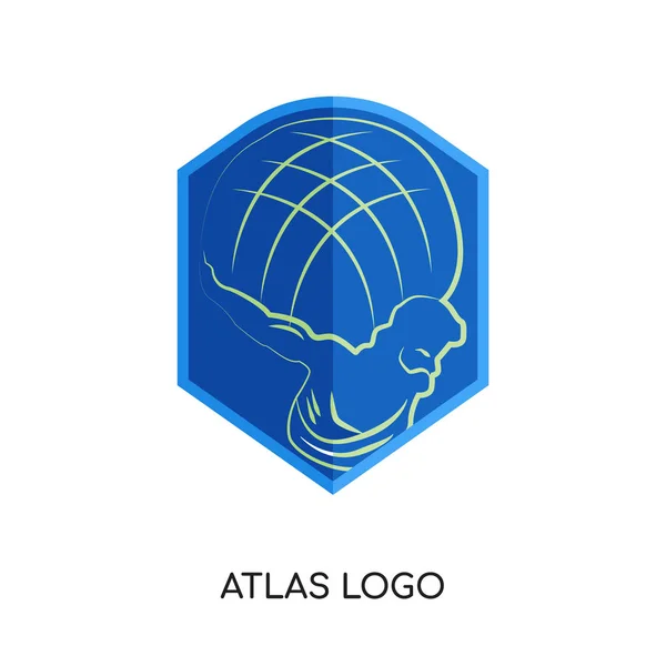 Atlas logo imagen aislada sobre fondo blanco para su web, mobi — Vector de stock