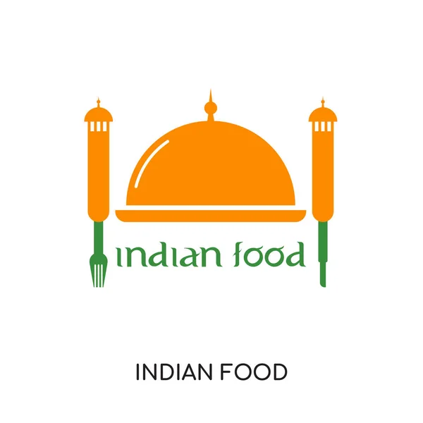 Indian food logo isolated on white background for your web, mobi — Stock Vector