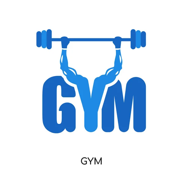 Gym logo png isolated on white background , colorful vector icon — Stock Vector