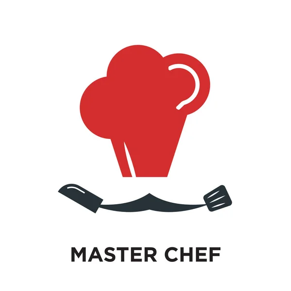 Master chef logo isolated on white background , colorful vector — Stock Vector