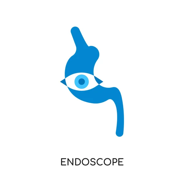 Logo endoskop diisolasi pada latar belakang putih, vektor ic berwarna - Stok Vektor