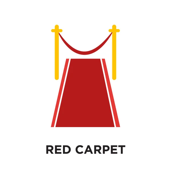 Červený koberec logo izolovaných na bílém pozadí, barevné vektorové i — Stockový vektor
