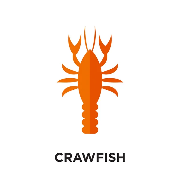 Crawfish logo isolated on white background , colorful vector ico — Stock Vector