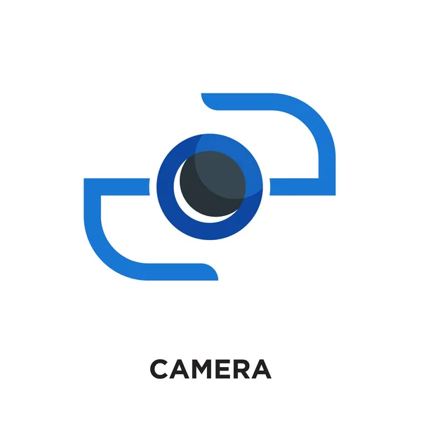 Wektor logo kamera hd na białym tle na białym tle, kolorowe ic — Wektor stockowy