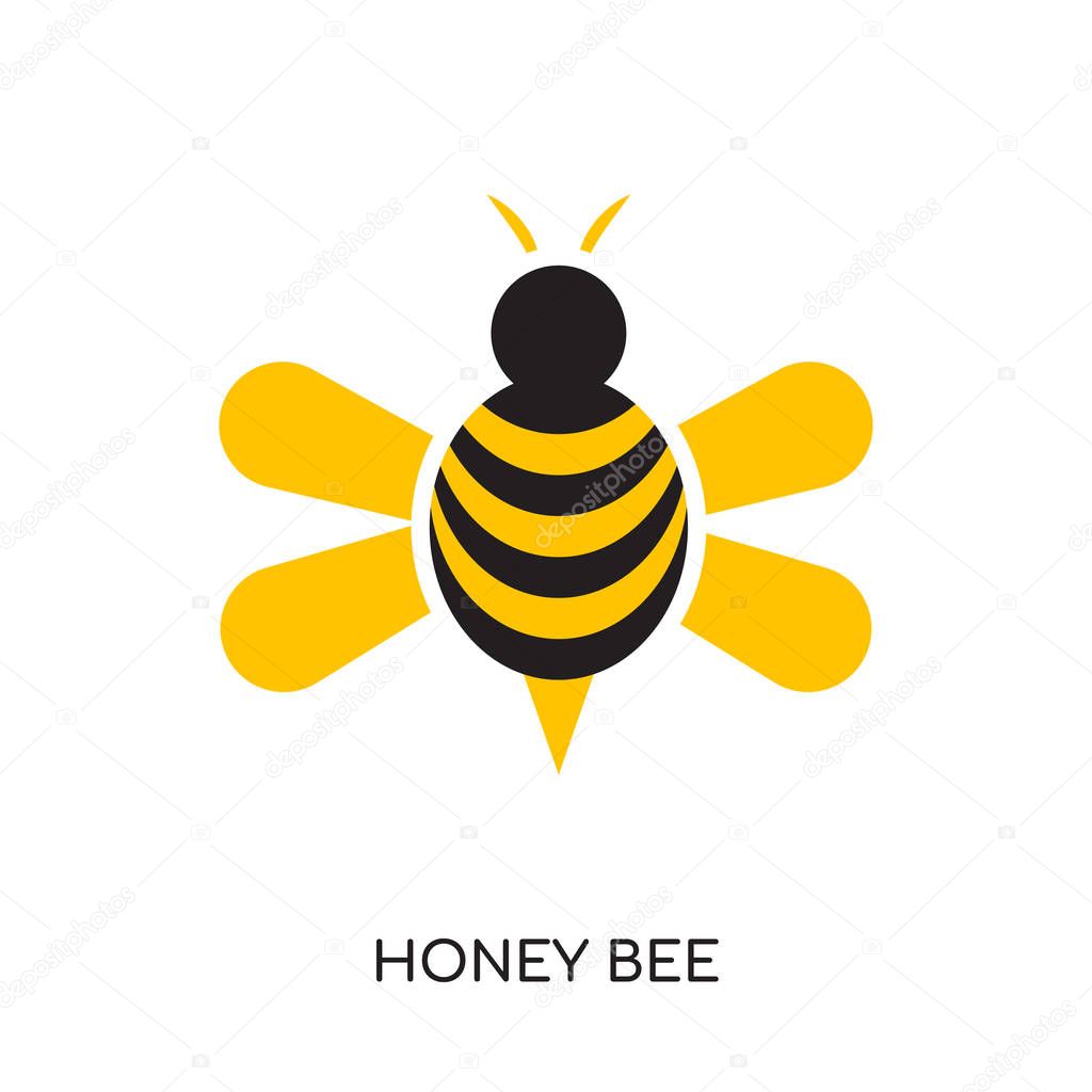 Download Bee logo png | Honey bee logo isolated on white background ...