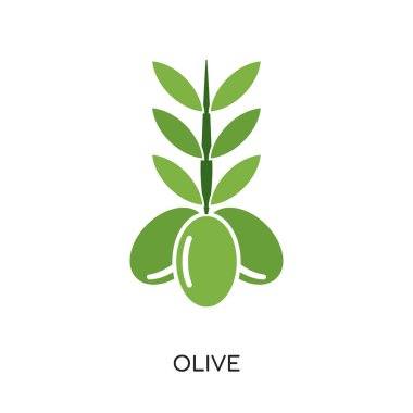 olive logo isolated on white background , colorful brand sign & 