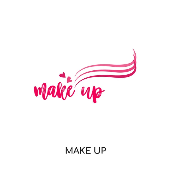 Make-up Logo Vektor-Symbol isoliert auf weißem Hintergrund, bunt — Stockvektor