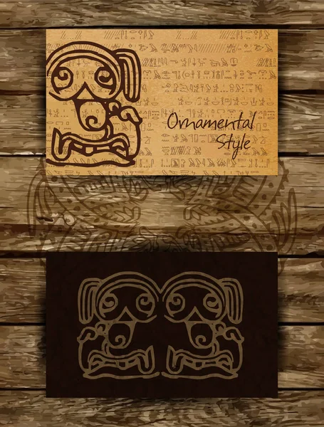 Antecedentes ornamentales con elemento Nacional Americano — Vector de stock