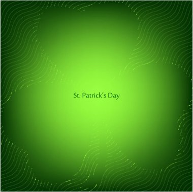 Bir St. Patrick'ın gün arka plan vektör çizim