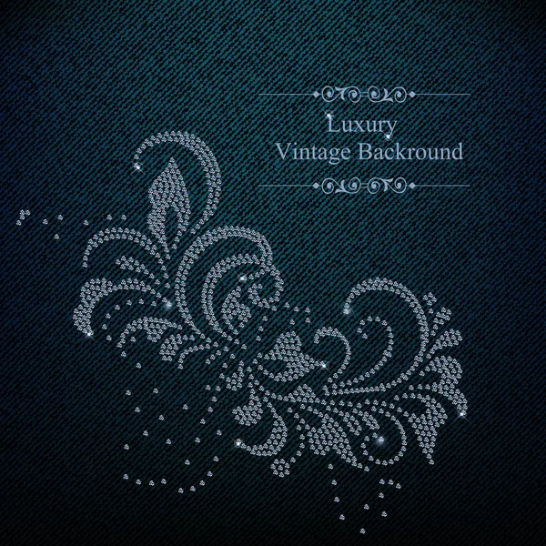 Elément vintage pour design, carte de vœux, invitation, menu, couverture — Image vectorielle